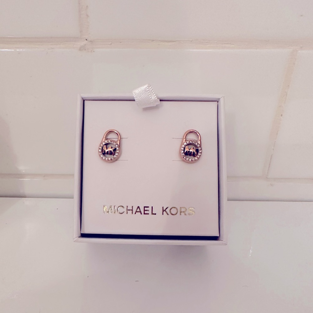 Michael Kors Lock Earrings